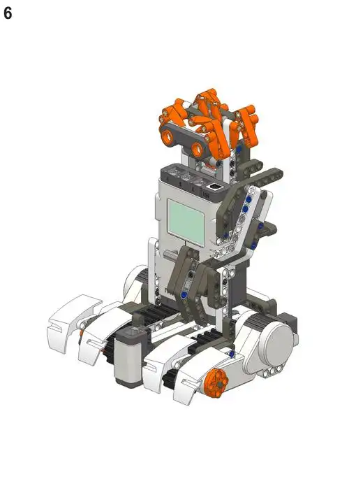 乐高投篮机器人搭建完整过程