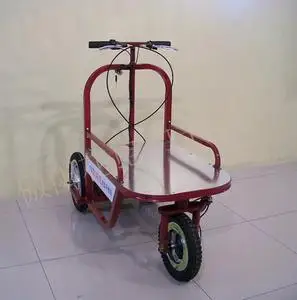 徒步手拉车手推车新款单人成人超市拉货购物车电动三轮车直进电梯