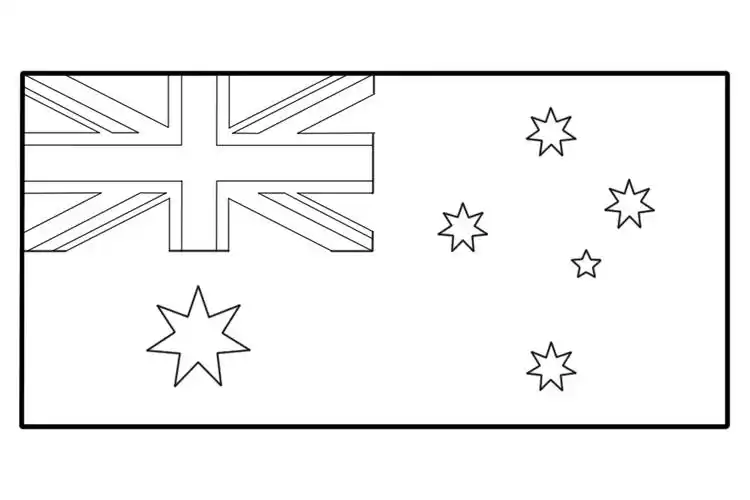 澳大利亚国旗简笔画