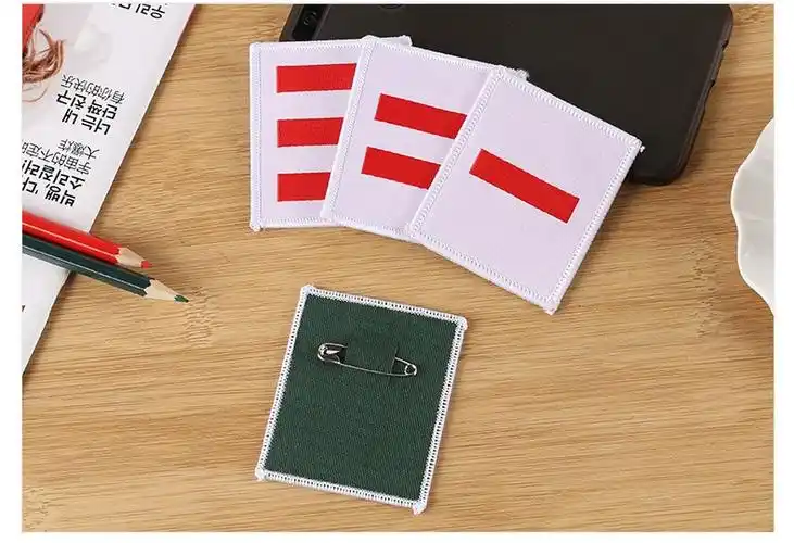 少先队干部小队长一道杠二道杠标志臂章小学生肩章袖标队标 刺绣款一