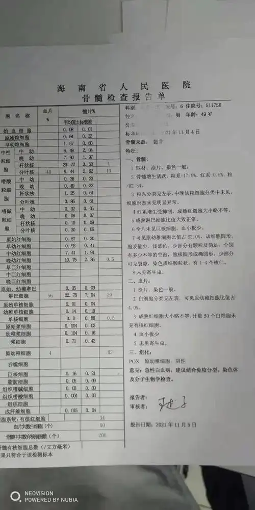 符先生确诊白血病