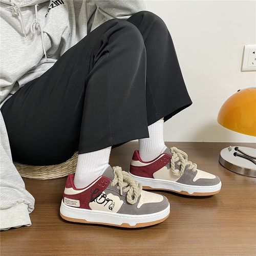 冉旻纯港风脏粉小众德训鞋ins超火百搭情侣运动休闲板鞋女2023春季