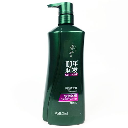 百100年润发水润丝滑天然柔顺调理洗发露水400克750天然精华包邮