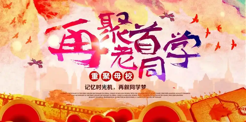 记忆时光机再聚首老同学展板