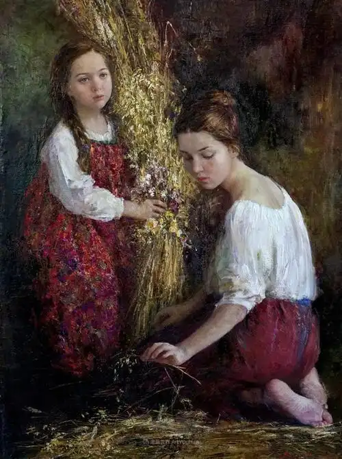 俄罗斯女画家安娜维诺加拉多娃人物油画作品欣赏