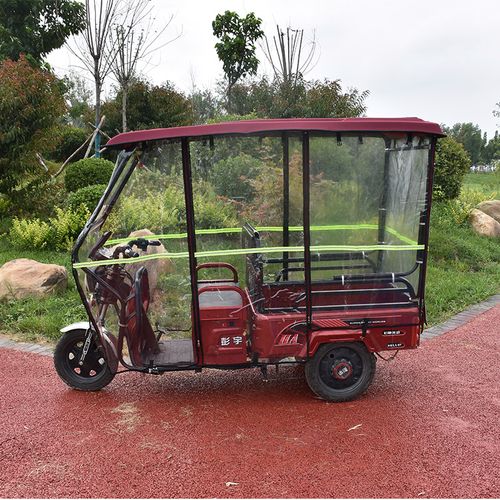 雨蓬电动三轮三轮车车棚挡风防雨防寒三开电车遮阳篷