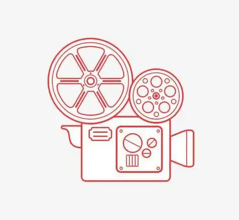 放映机简笔画底纹