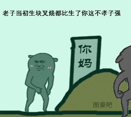 老子当初生块叉烧都比生了你这不孝子强_生块_比生_不孝子表情