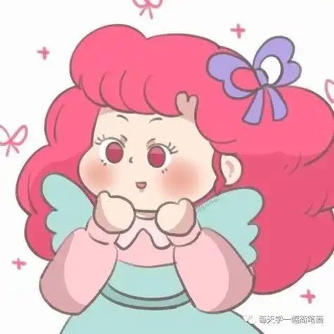 卡通形象简笔画戴肚兜的胖娃娃简笔画胖胖可爱的小女孩简笔画高清看图