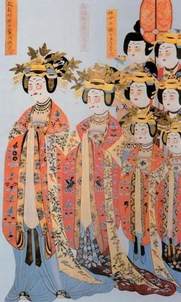 安乐公主的百鸟裙就是其中一件,《新唐书五行志》中描写百鸟裙:"日