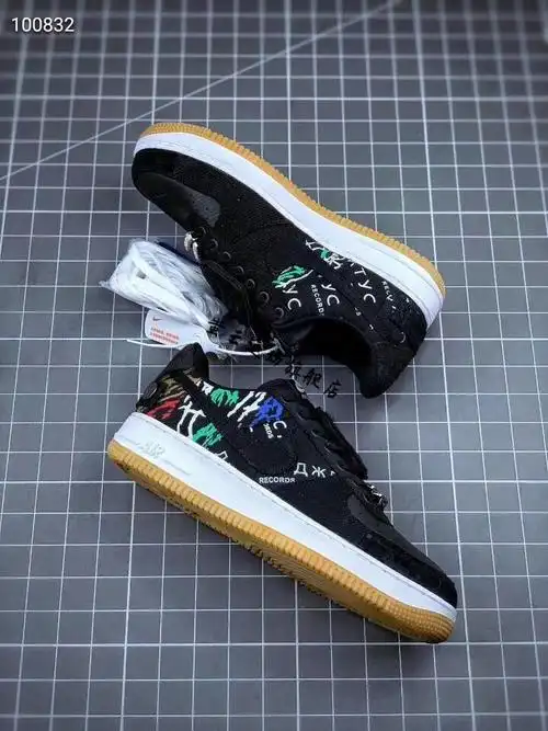 travis scott x air fore 1 ts联名af1鬼脸拼接空军1号cn2405-90 空军