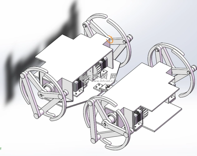 移动机器人设计图 - 机器人模型图纸 - 沐风网