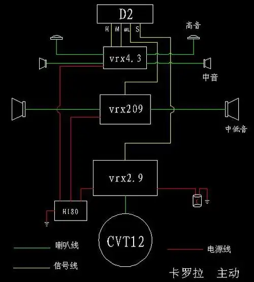 丰田卡罗拉音响接线图