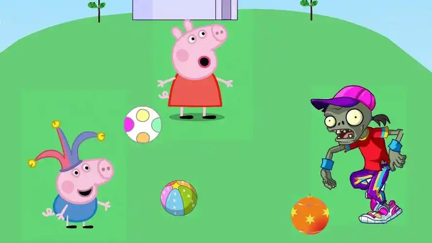 枫枫玩具:乔治必须打倒僵尸才能救姐姐,哪一个彩球能击败僵尸呢?