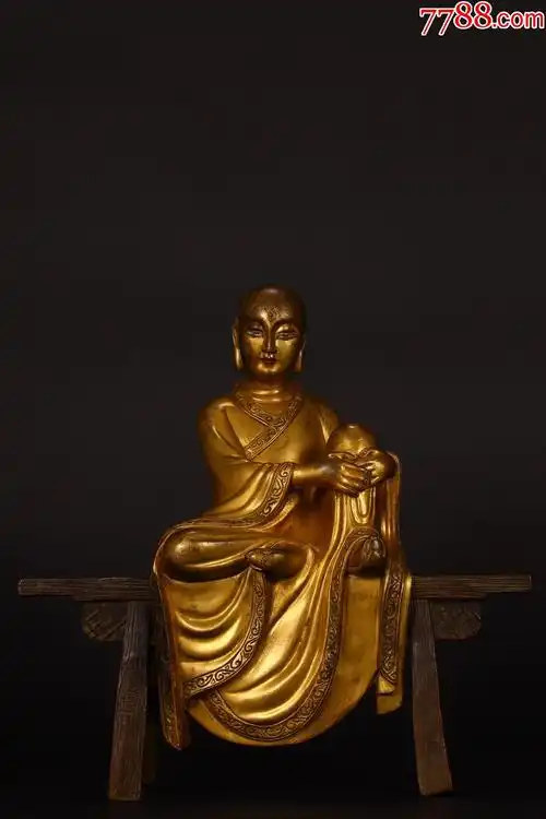 铜鎏金上师佛尊像a84s2ff