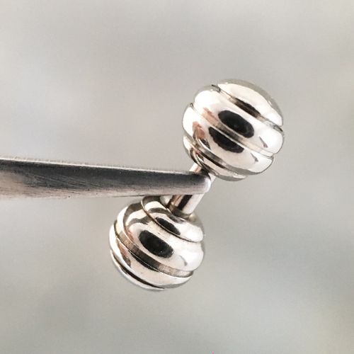 系带钉男士钛钢球刻纹短杆性感穿刺饰品朋克男性摩擦钉穿孔pa万能