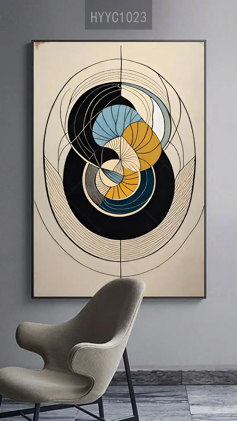 现代抽象几何线条装饰画图片素材图库大全