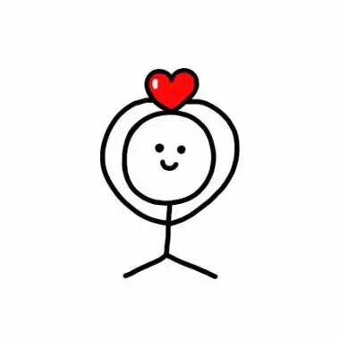 爱心小人简笔画头像图片大全