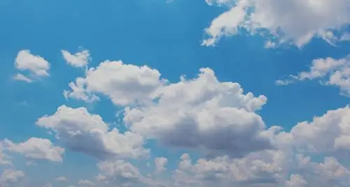 蓝天白云唯美景色