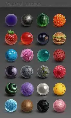 小妮子原画采集到材质球