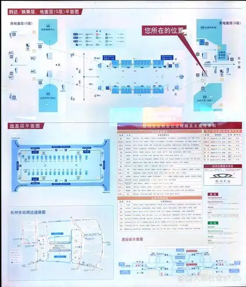 杭州东站导览图