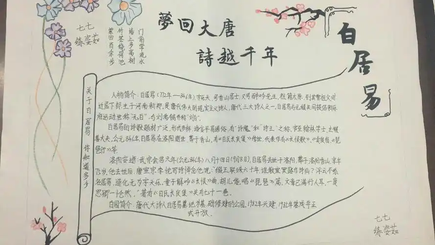 "我眼中的白居易"——2016级研学活动文化储备展