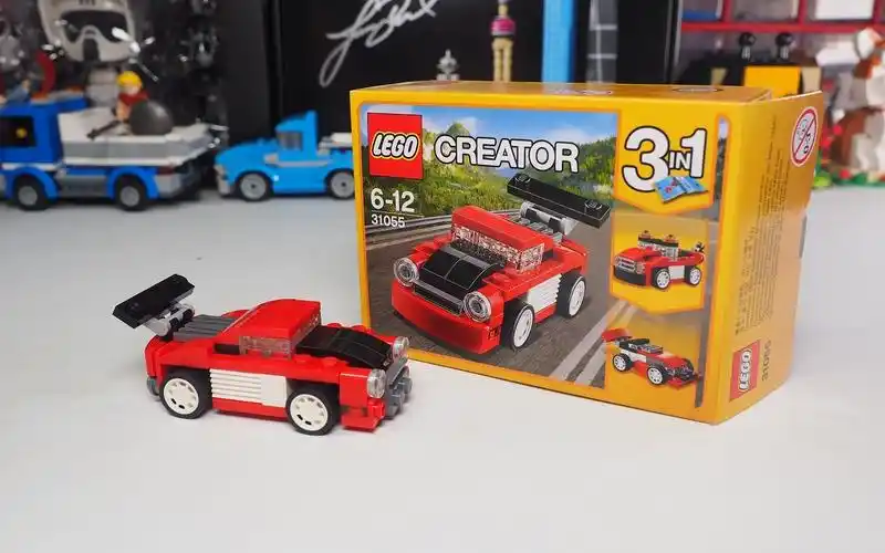 乐高创意百变系列31055红色小跑车搭建_哔哩哔哩_bilibili