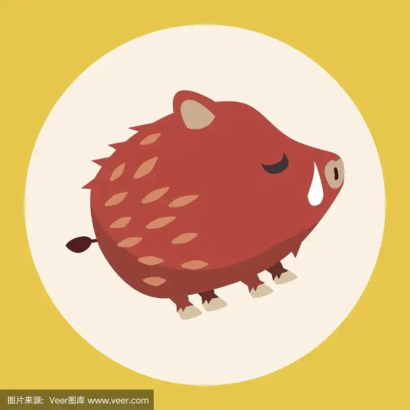 动物野猪卡通