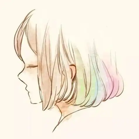 动漫女生短头发的头像