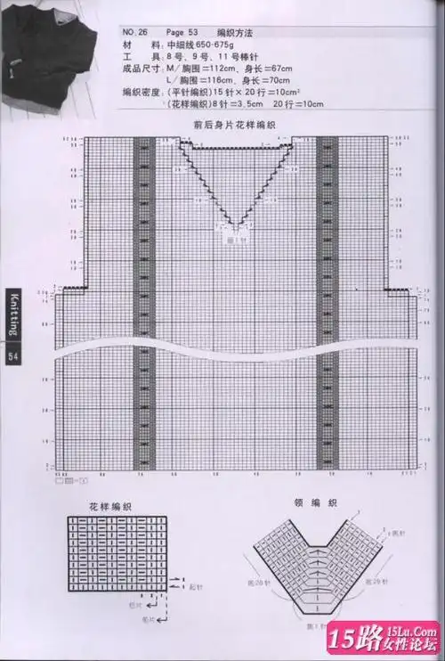 【转载】最全的男士毛衣编织教程(有40件全部有图解)