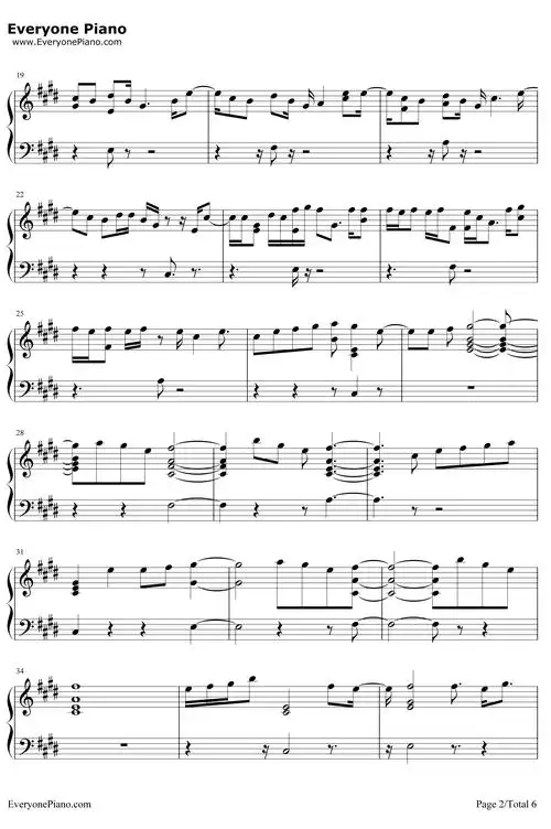 angel钢琴谱-fifthharmony2