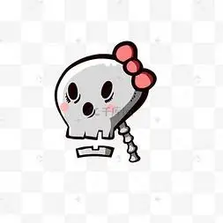 万圣节骷髅头q版骷髅呆萌可爱免17
