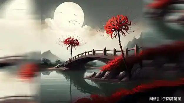 奈何桥彼岸花这些词探索ai绘图技术图片