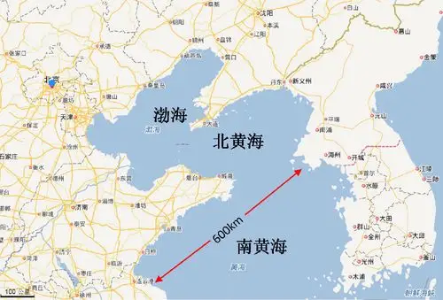 被撕开的渤海和黄海