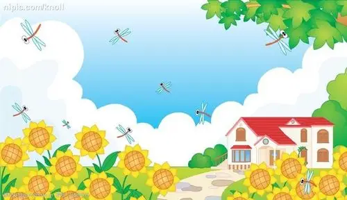 家门前的花园图片