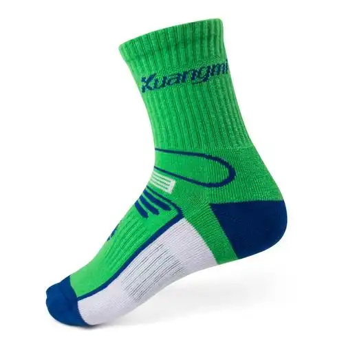 狂迷儿童篮球袜运动袜专业中筒绿色男女缓震透气防滑加厚袜子