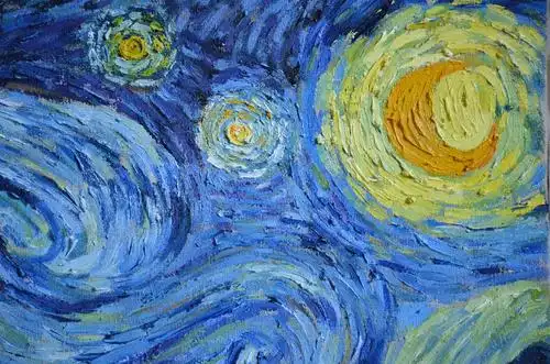 梵高《星空》纯手绘布面油画_lijing_孔夫子旧书网