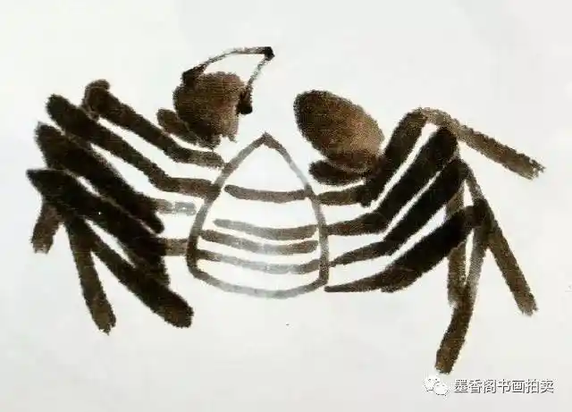 国画教程写意螃蟹的画法
