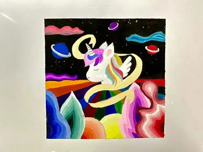 画画  #渐变  #色彩  #色彩构成  #原创