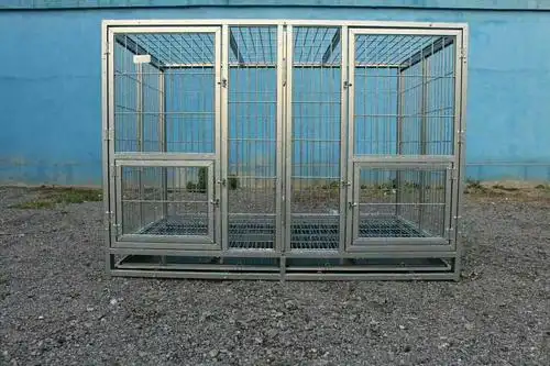 厂家直销1米9方管獒笼 子母笼 大型狗笼子 大型犬方管笼 子母笼