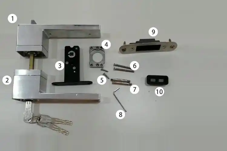 搭配定制木门的新产品272执手锁的安装教程