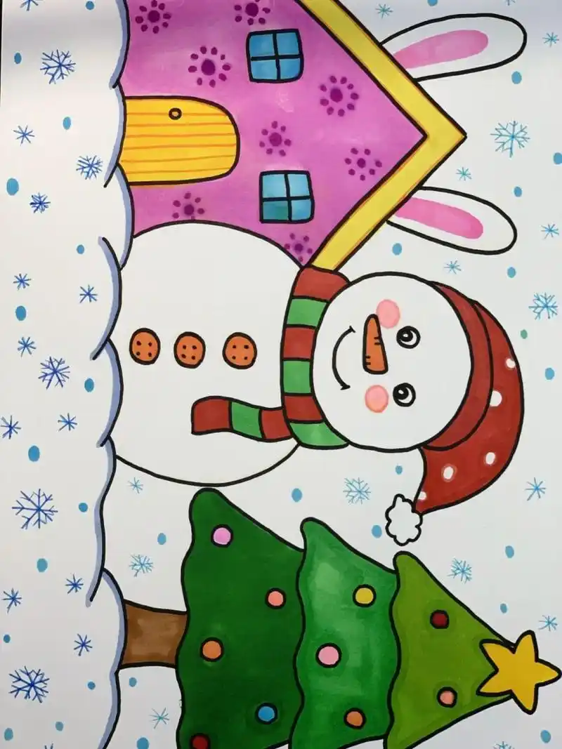 冬天简笔画合集   #  冬天简笔画合集