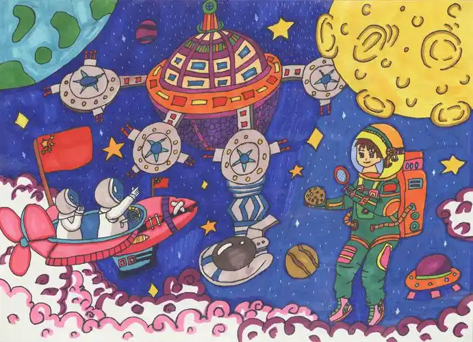 《探索星空》 陈祥丽 11岁