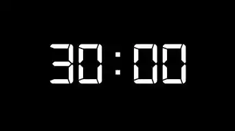 30分钟倒计时_带通道视频素材包
