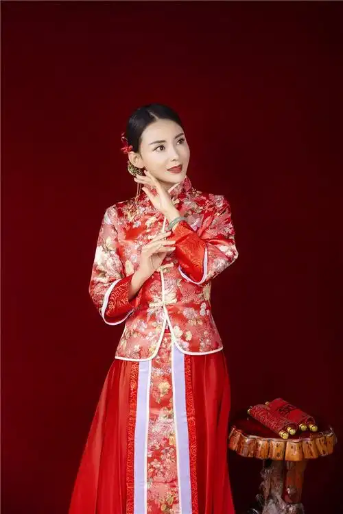 秀禾服新娘结婚新款中式婚纱礼服嫁衣敬酒服古装婚服结婚衣服秀和