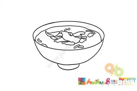 羊肉面怎么画简笔画