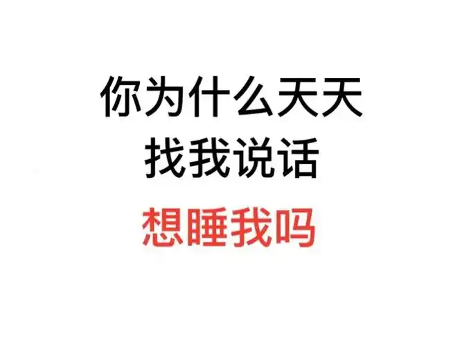 你天天找我说话想睡我吗gif斗图gif搞笑gif白色背景gif