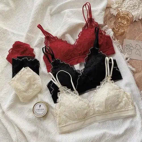 法式内衣套装美哭仙女系亲肤薄款钢圈聚拢小胸文胸套装