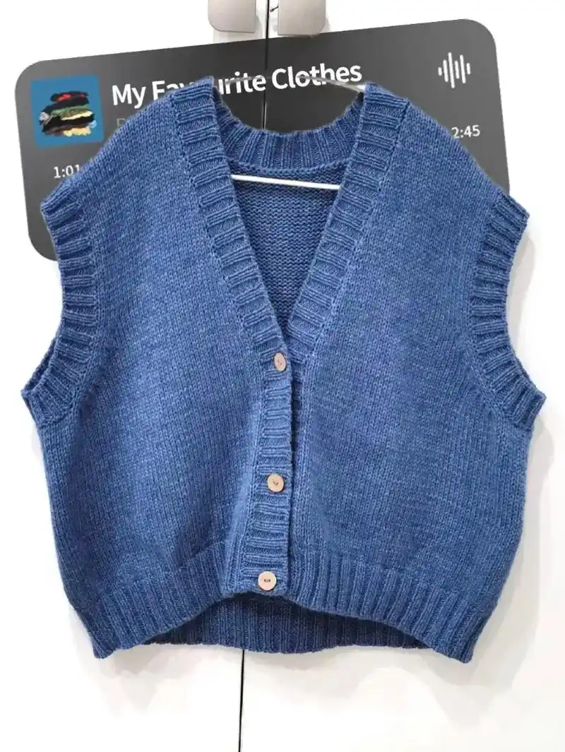 马甲开衫编织教程附图解#马甲背心的编织方法 #毛衣花纹编织教 - 抖音