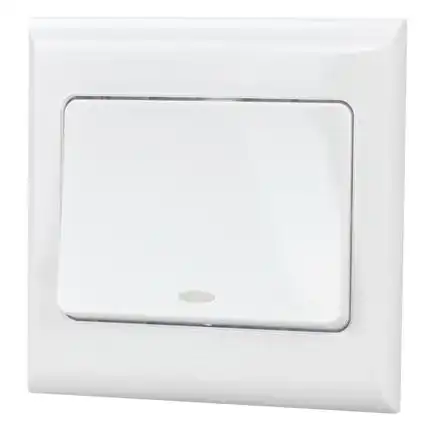 八达白玉一开单控开关插座家用开关面板86型五孔白墙壁暗装usb电